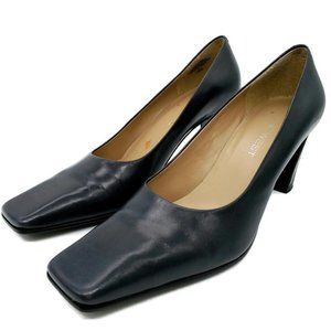 NINE WEST Excess Size 7.5 N Dill Navy Leather Pump